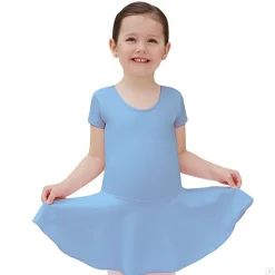 Eurotard Short Sleeve Dance Dress in Tactel Microfiber Child