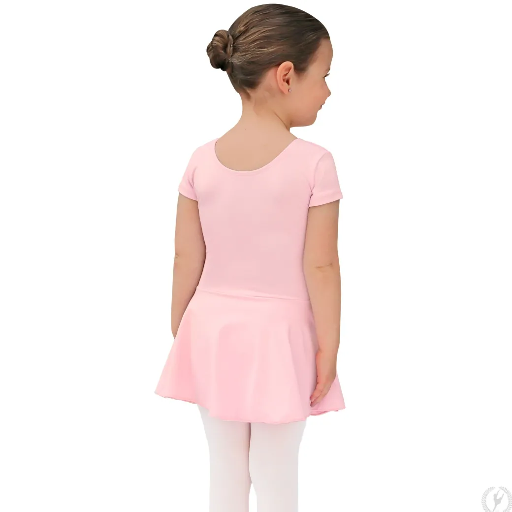 Eurotard Short Sleeve Dance Dress in Tactel Microfiber Child