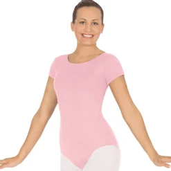 Eurotard Short Sleeve Leotard in Tactel Microfiber Adult