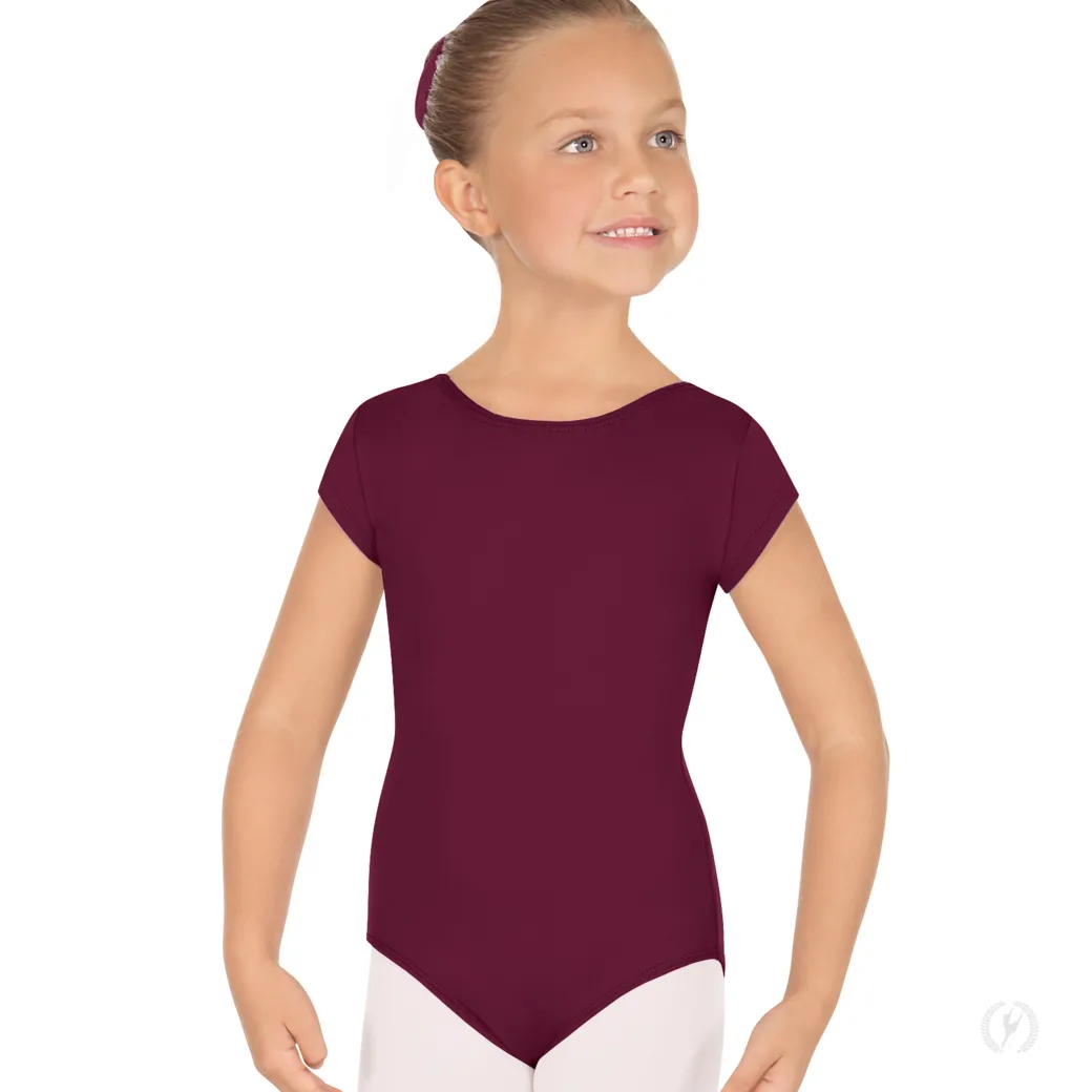 Eurotard Short Sleeve Microfiber Leotard Child
