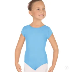 Eurotard Short Sleeve Microfiber Leotard Child