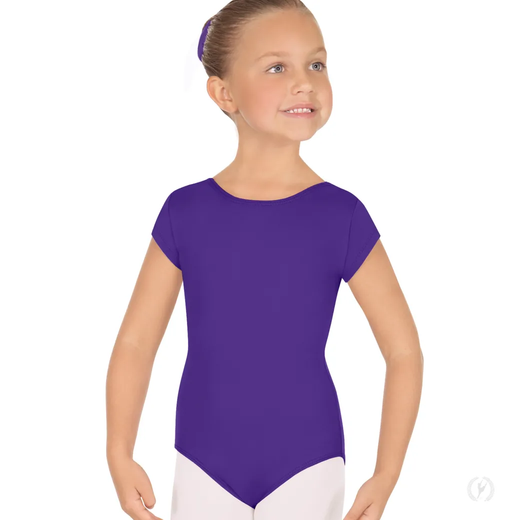 Eurotard Short Sleeve Microfiber Leotard Child