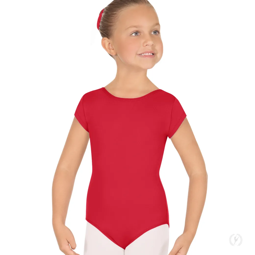 Eurotard Short Sleeve Microfiber Leotard Child