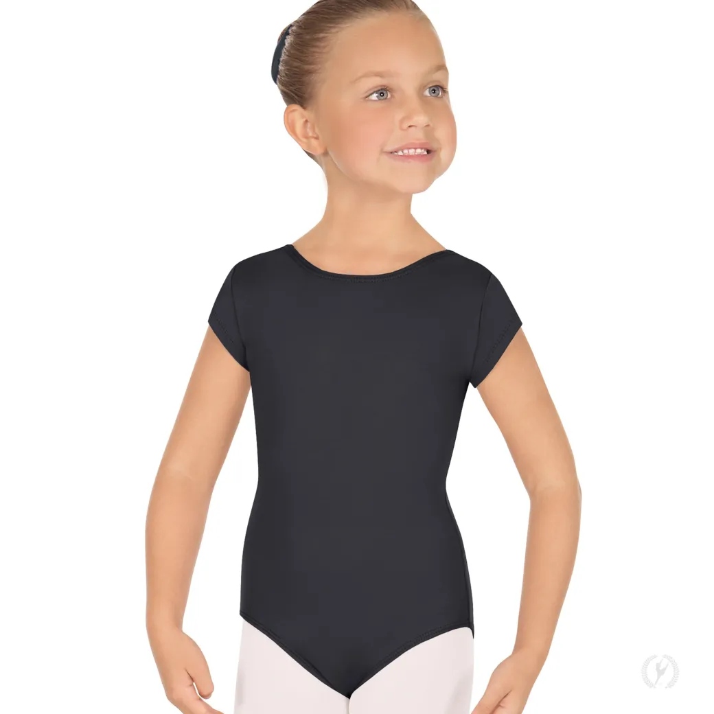 Eurotard Short Sleeve Microfiber Leotard Child