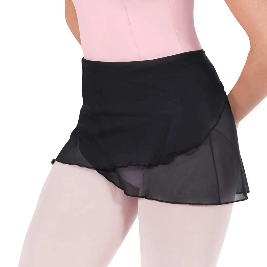 Eurotard Womens Chiffon Mini Wrap Length Skirt