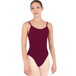 Eurotard Womens Microfiber Princess Seam to Empire Waist Camisole Leotard
