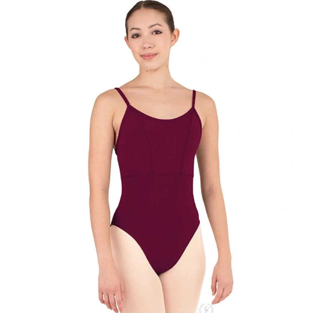Eurotard Womens Microfiber Princess Seam to Empire Waist Camisole Leotard