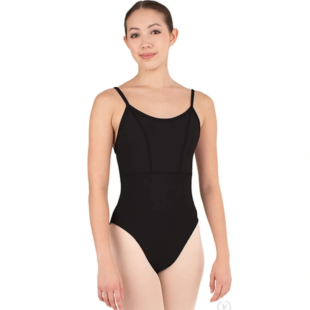Eurotard Womens Microfiber Princess Seam to Empire Waist Camisole Leotard