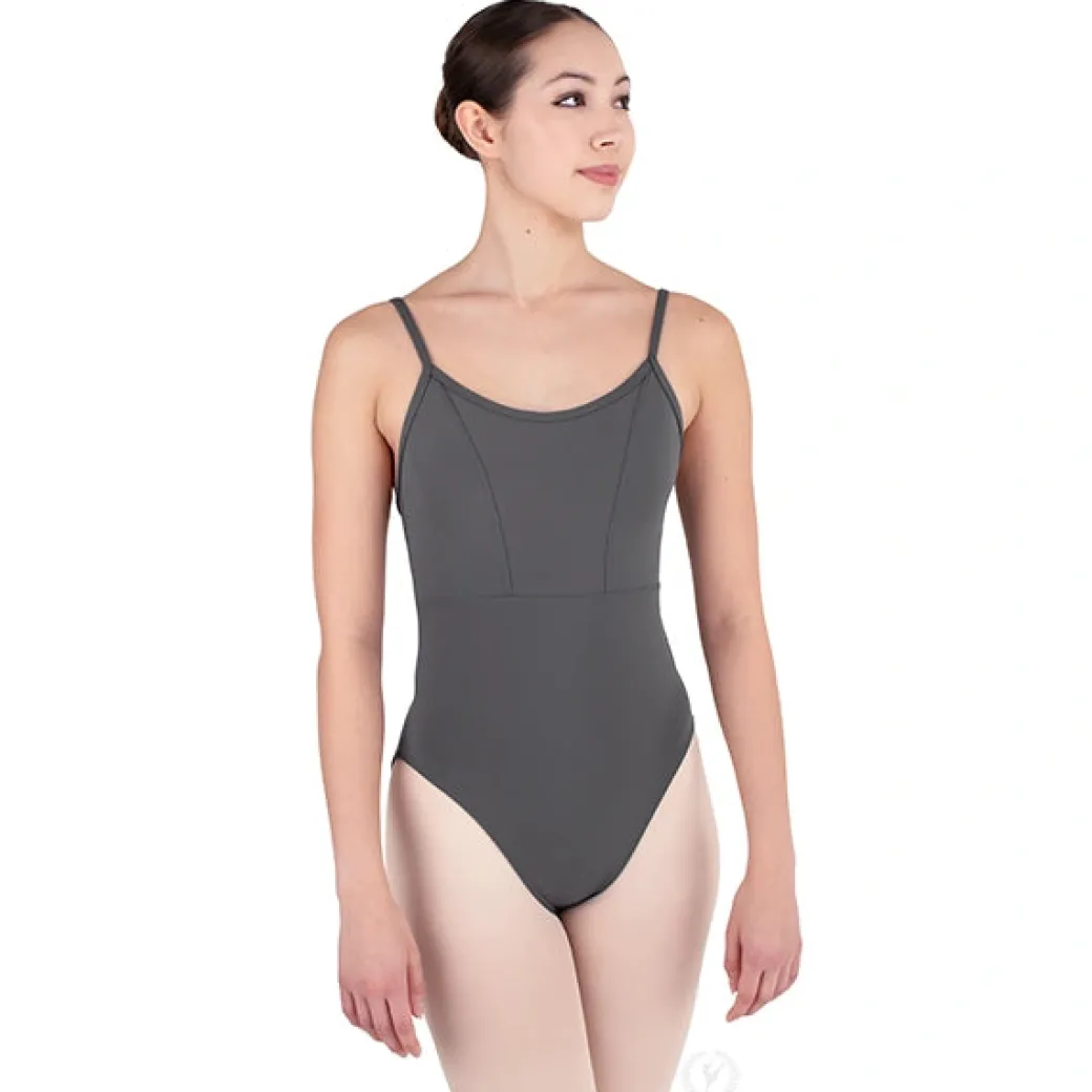 Eurotard Womens Microfiber Princess Seam to Empire Waist Camisole Leotard