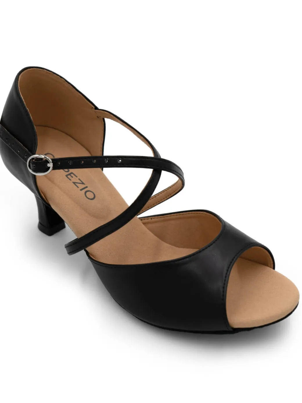 Eva 2" Open Toe X-Strap Ballroom Shoe