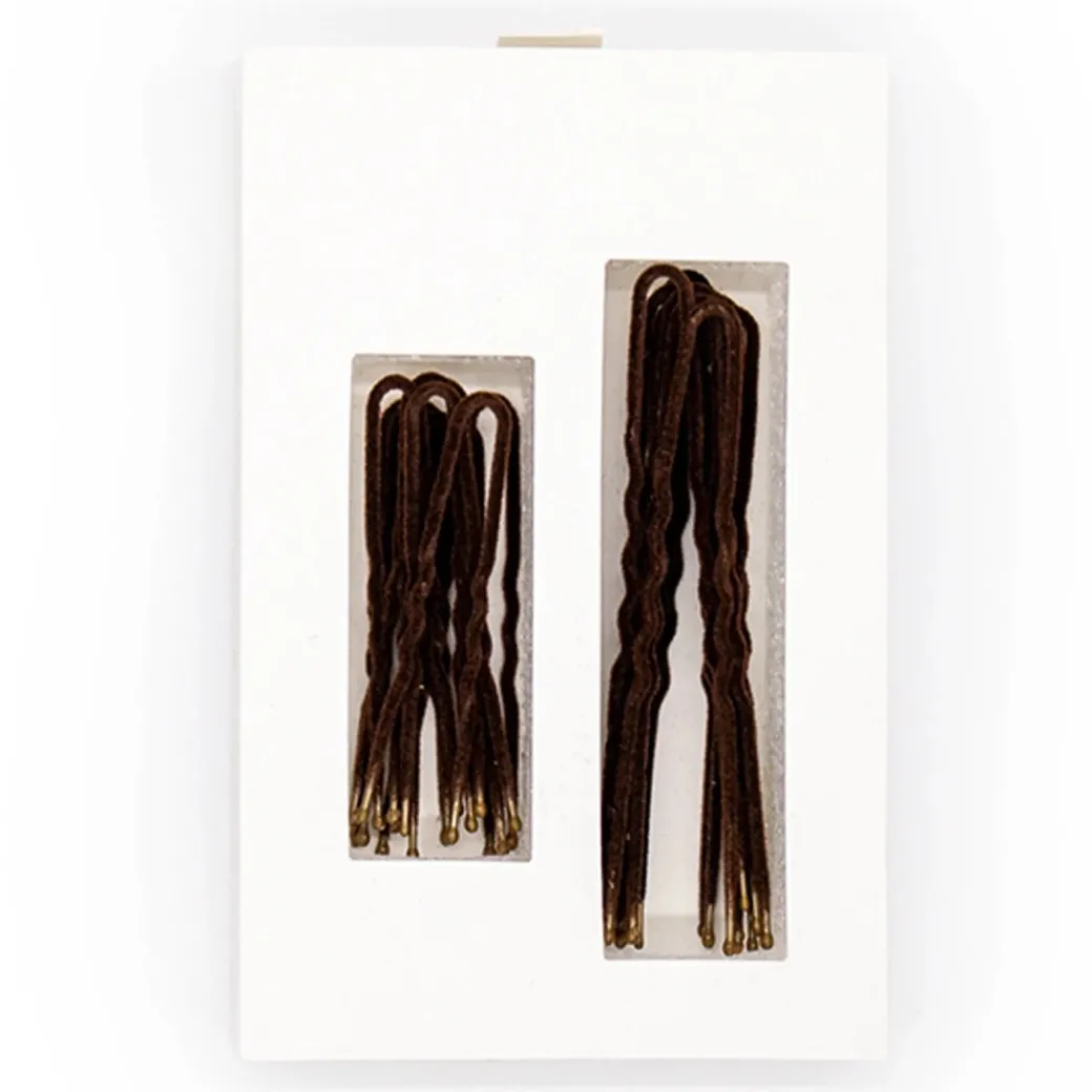 Frenchies Hairpin Brown