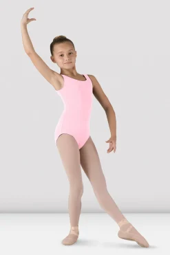 Girls Essential Crew Neck Tank Leotard