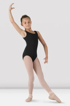 Girls Essential Crew Neck Tank Leotard