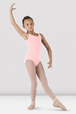 Girls Essential Crew Neck Tank Leotard