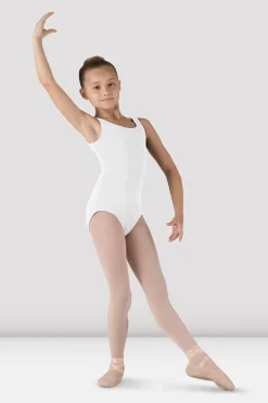 Girls Essential Crew Neck Tank Leotard