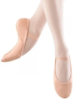 Girls Bloch "Dansoft" Pink Leather Full Sole Ballet Shoes Beginner
