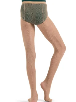 Girls Classic Fishnet Tight with Back Seams