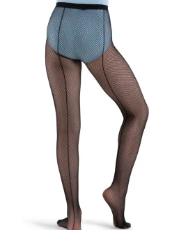 Girls Classic Fishnet Tight with Back Seams