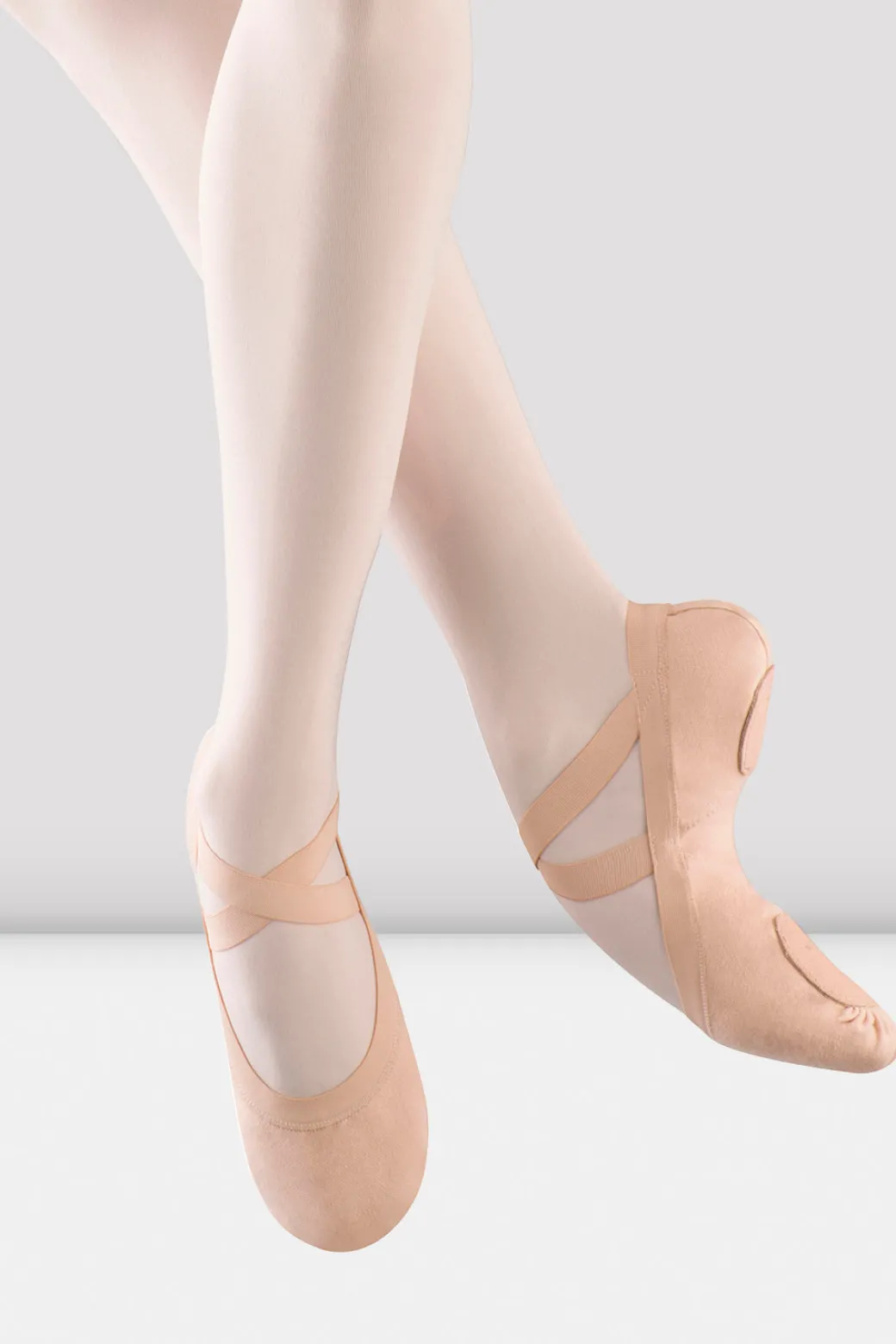 Girls Pro-Elastic Canvas Ballet Shoes