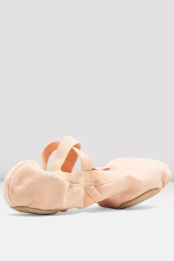 Girls Pro-Elastic Canvas Ballet Shoes