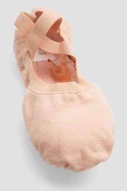 Girls Pro-Elastic Canvas Ballet Shoes