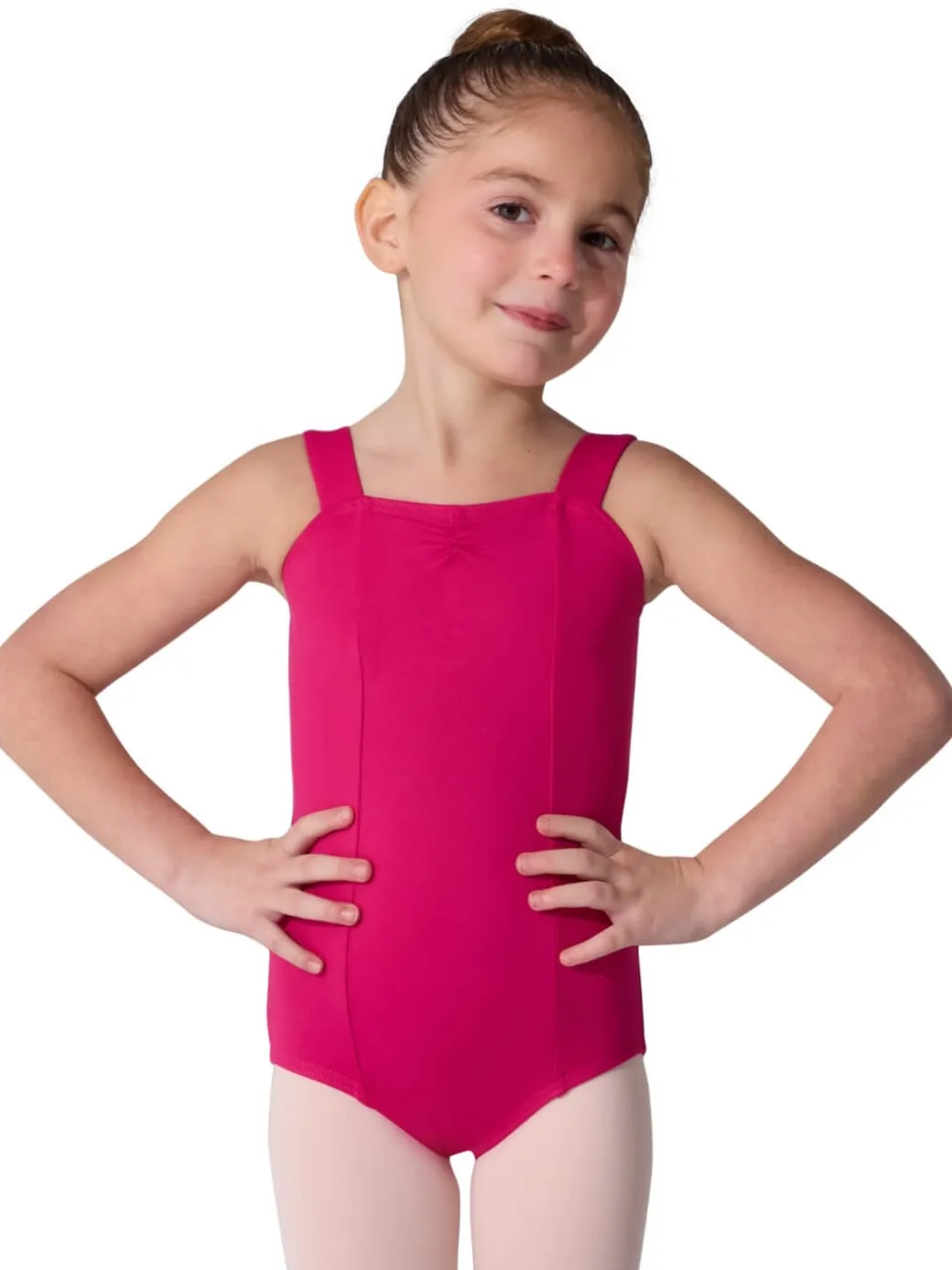 Girls Studio Collection Wide Strap Camisole Leotard