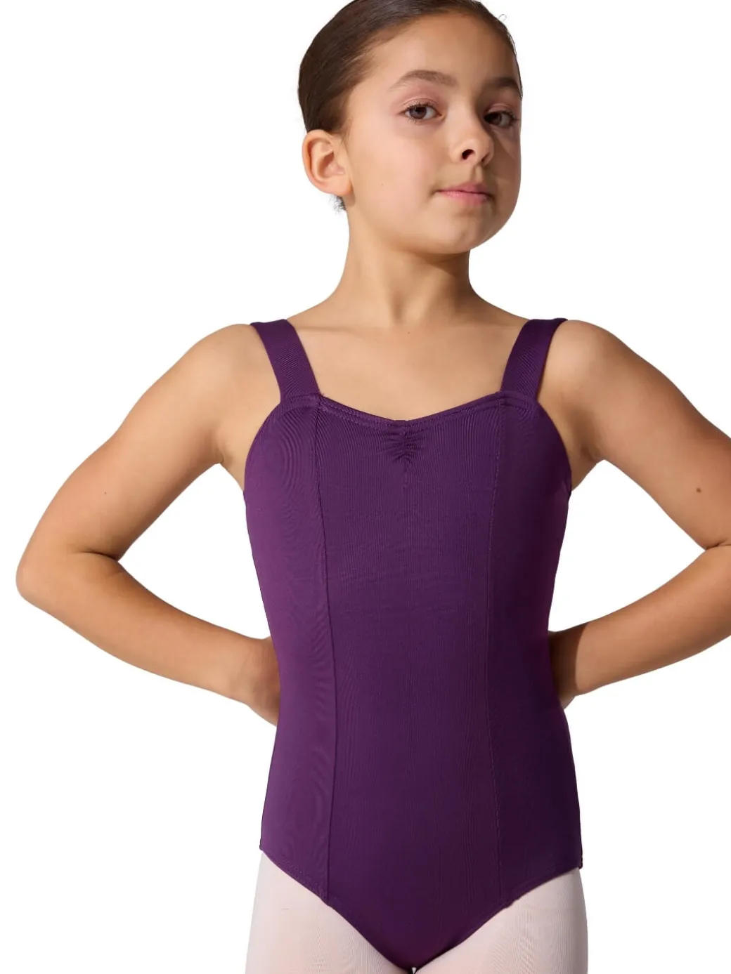 Girls Studio Collection Wide Strap Camisole Leotard