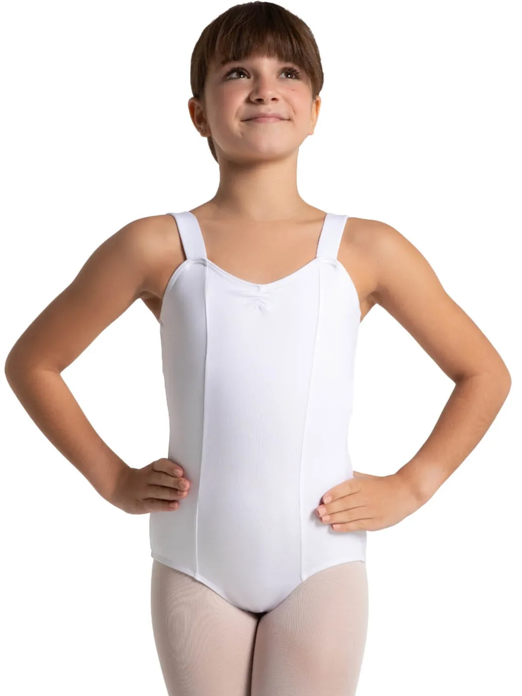 Girls Studio Collection Wide Strap Camisole Leotard