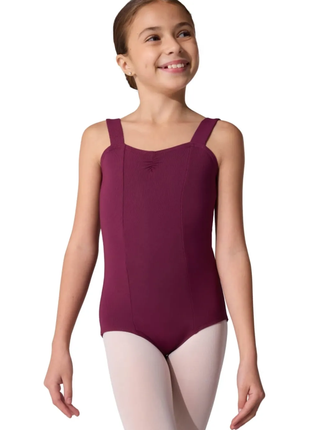 Girls Studio Collection Wide Strap Camisole Leotard