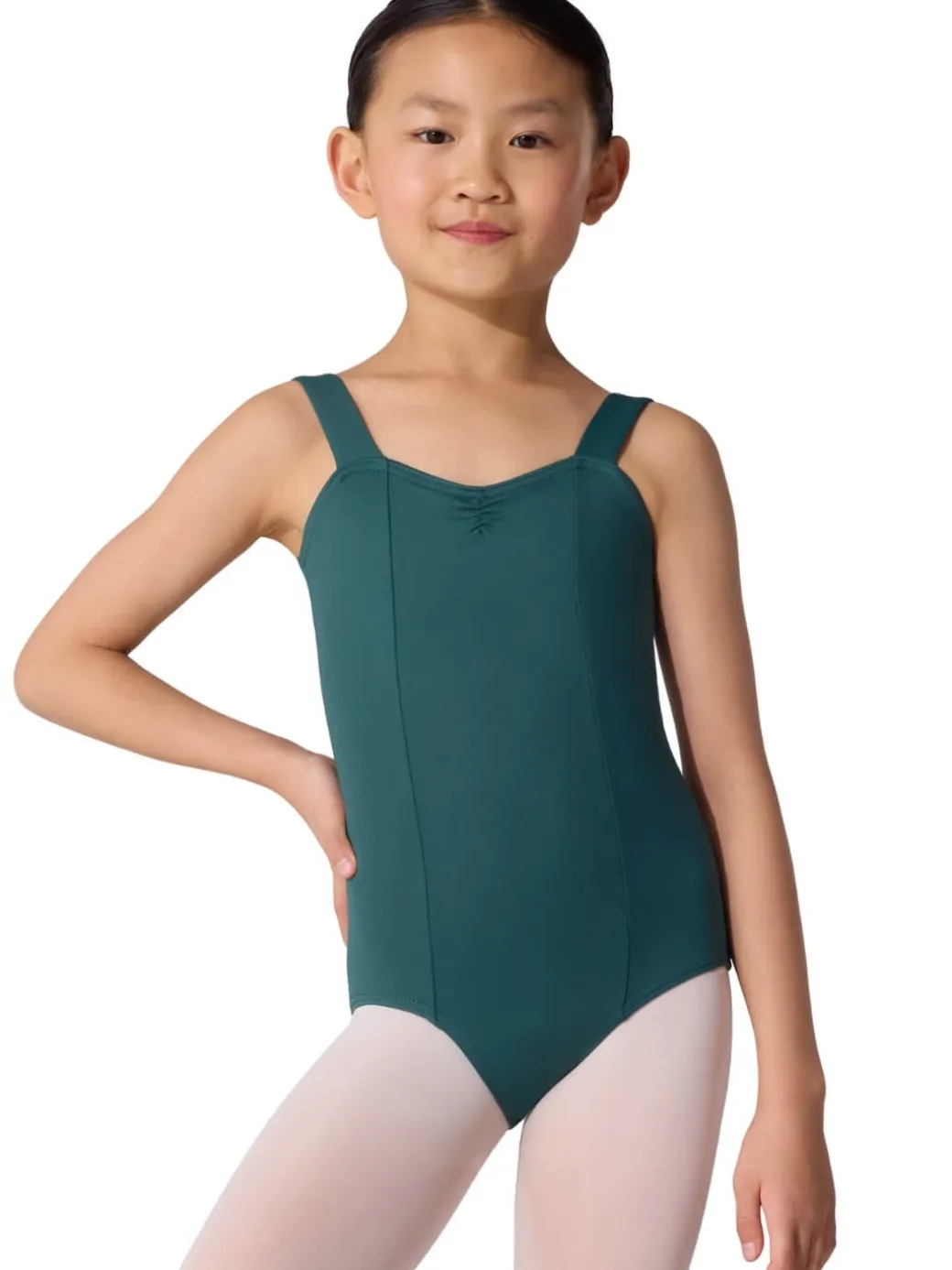 Girls Studio Collection Wide Strap Camisole Leotard