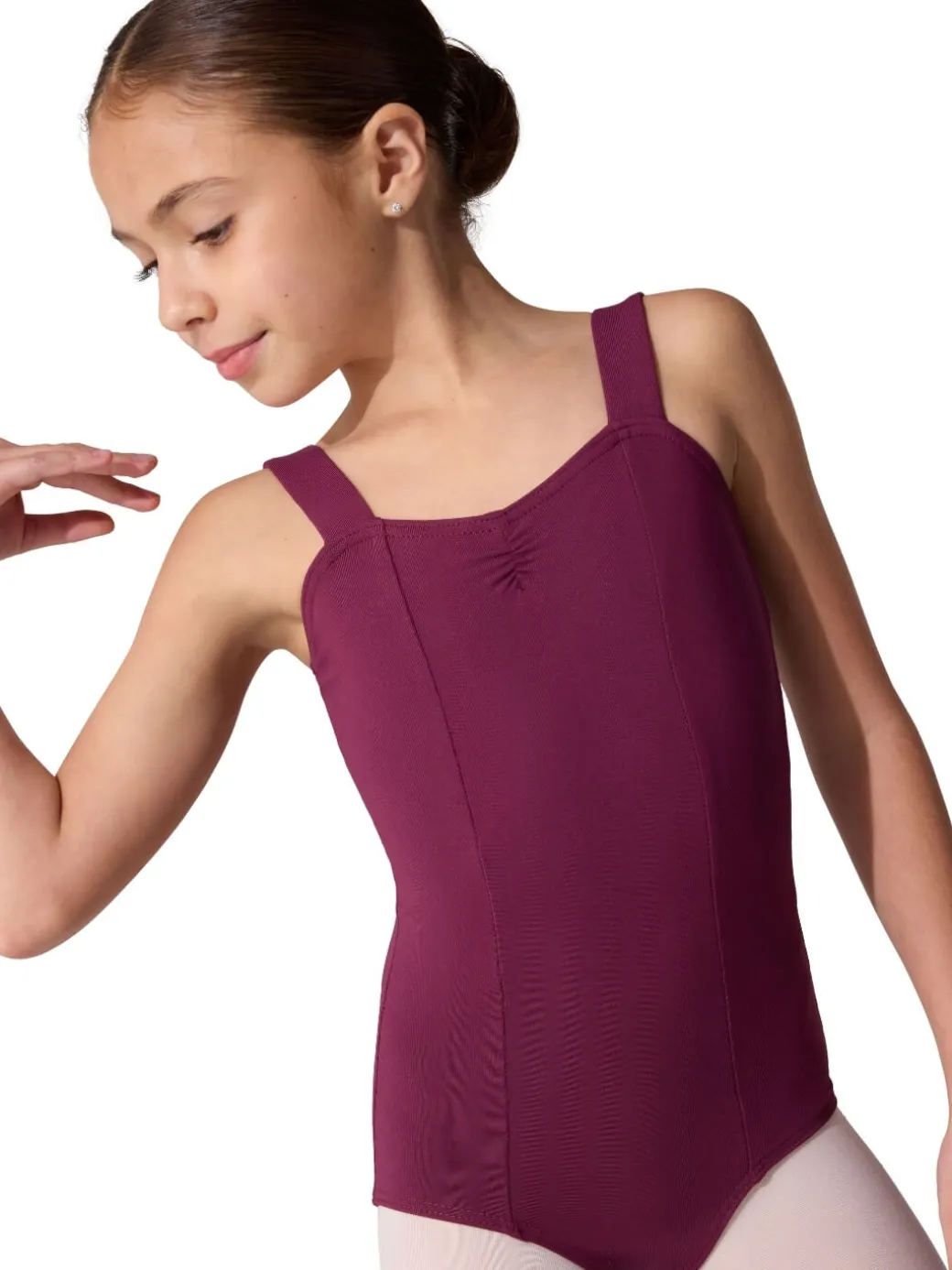 Girls Studio Collection Wide Strap Camisole Leotard