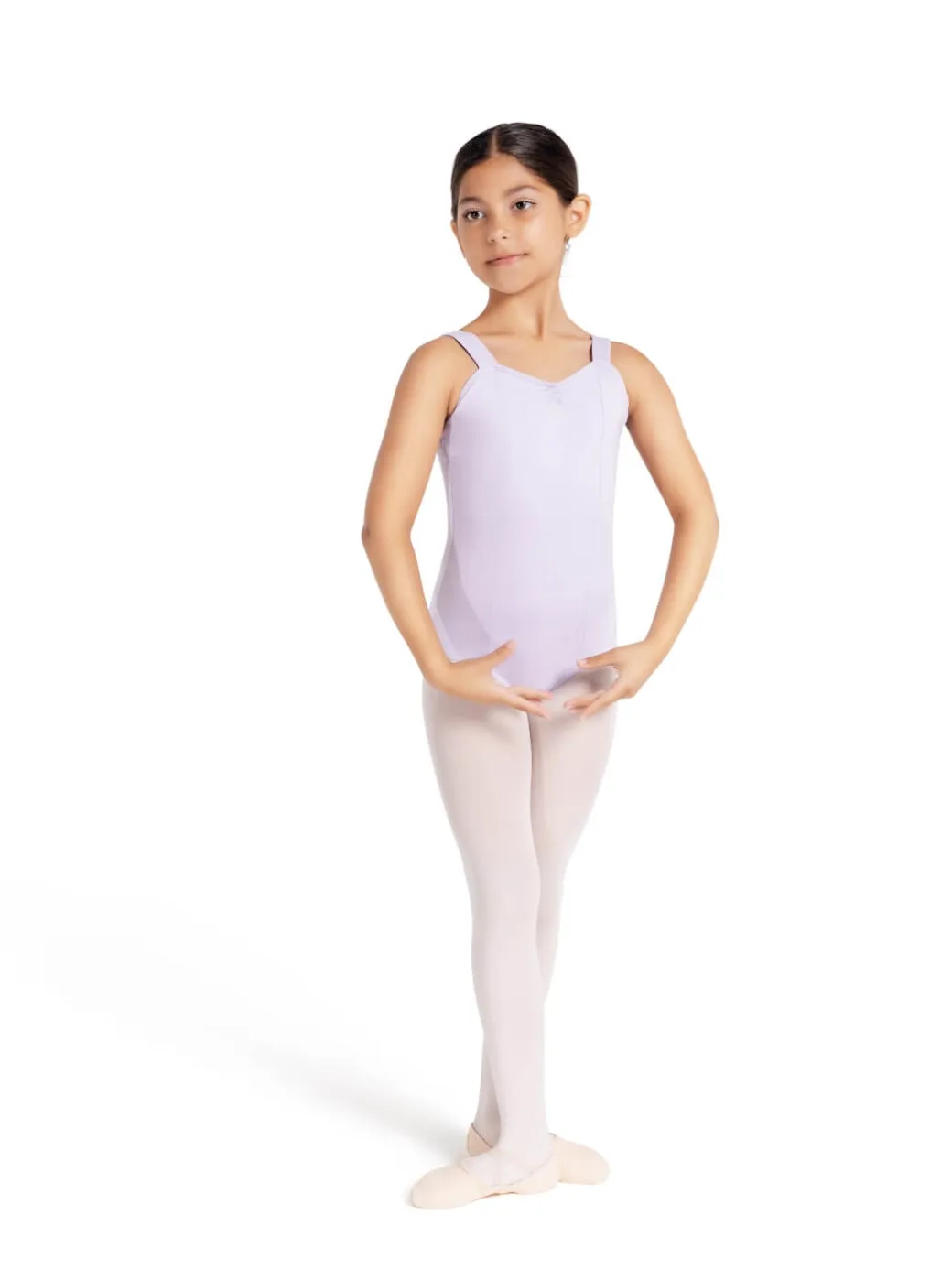 Girls Studio Collection Wide Strap Camisole Leotard