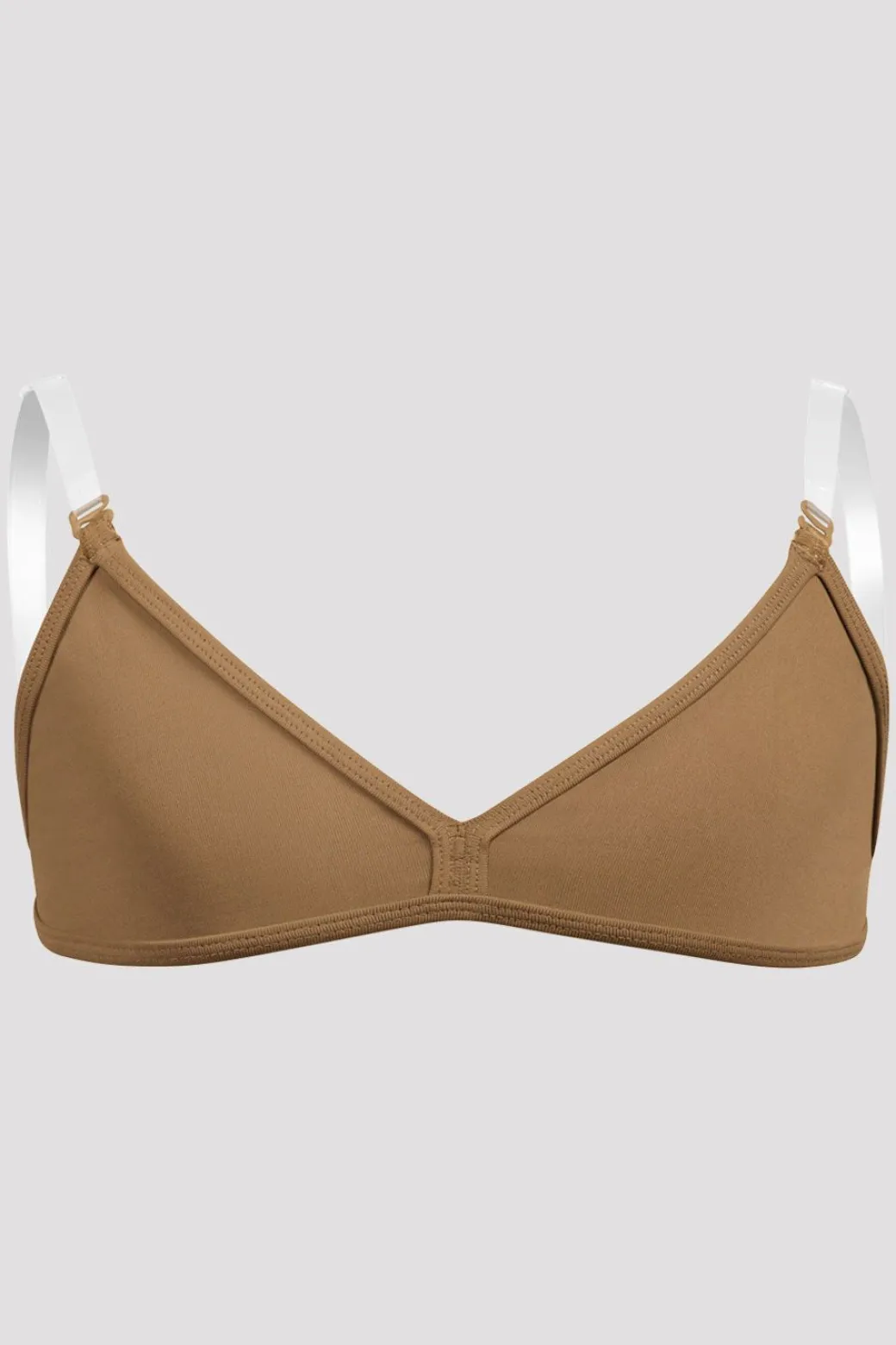 Girls V-Front Clear Back Strap Bra