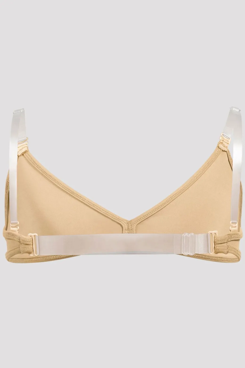 Girls V-Front Clear Back Strap Bra