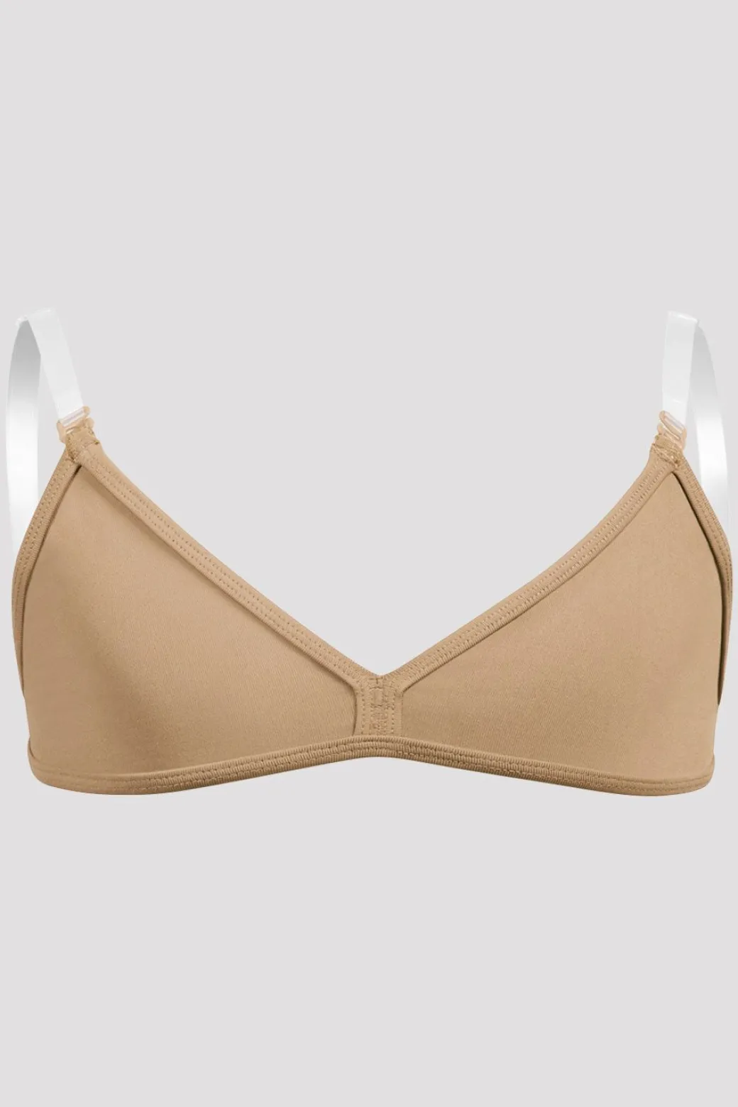Girls V-Front Clear Back Strap Bra