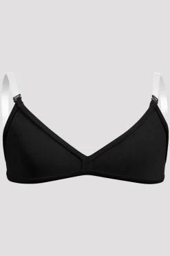 Girls V-Front Clear Back Strap Bra