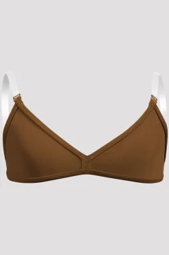 Girls V-Front Clear Back Strap Bra