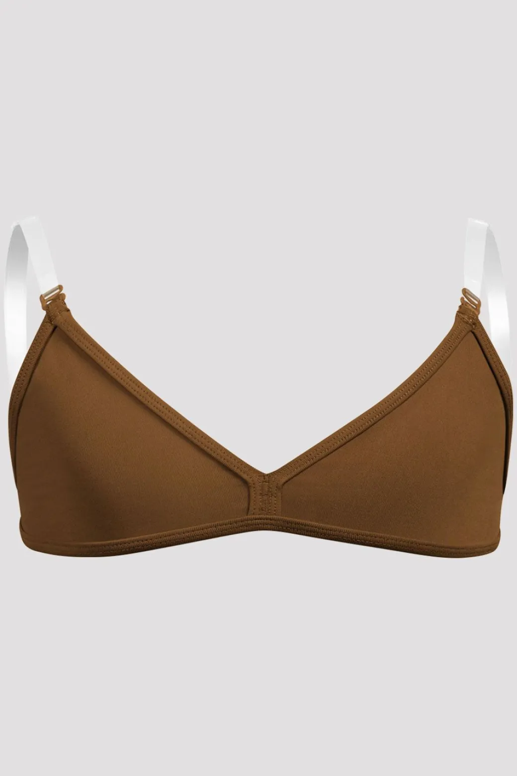 Girls V-Front Clear Back Strap Bra