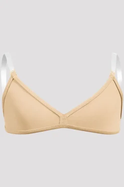 Girls V-Front Clear Back Strap Bra