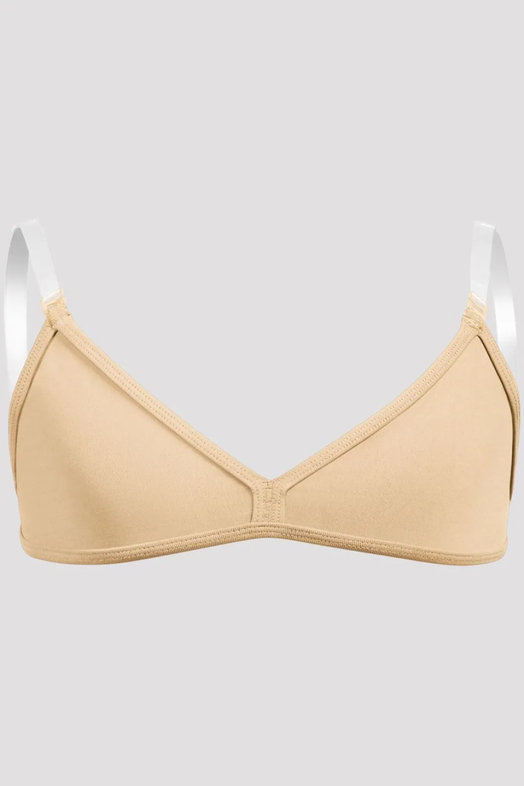 Girls V-Front Clear Back Strap Bra