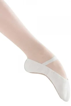 Kids Bloch "Dansoft" Leather Full Sole Ballet Shoes White