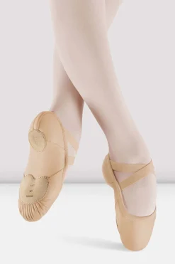 Ladies Enhance Leather Ballet Shoes