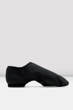 Ladies Phantom Stretch Canvas Jazz Shoes in Black
