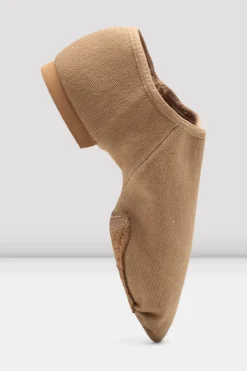 Ladies Phantom Stretch Canvas Jazz Shoes in Tan
