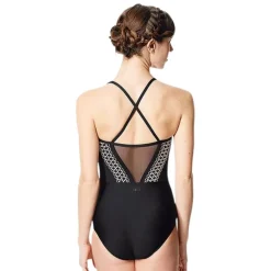 Lulli Dancewear Women Embroidered Mesh Camisole Leotard Patricia