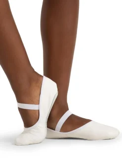 Luna Full Sole Ballet Shoe in White Adult