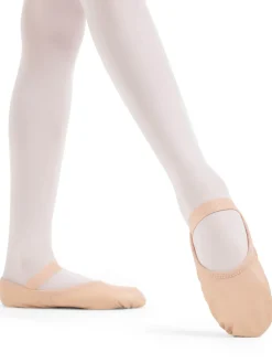 Luna Full Sole Ballet Shoe in White Child