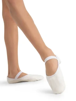 Luna Full Sole Ballet Shoe in White Child