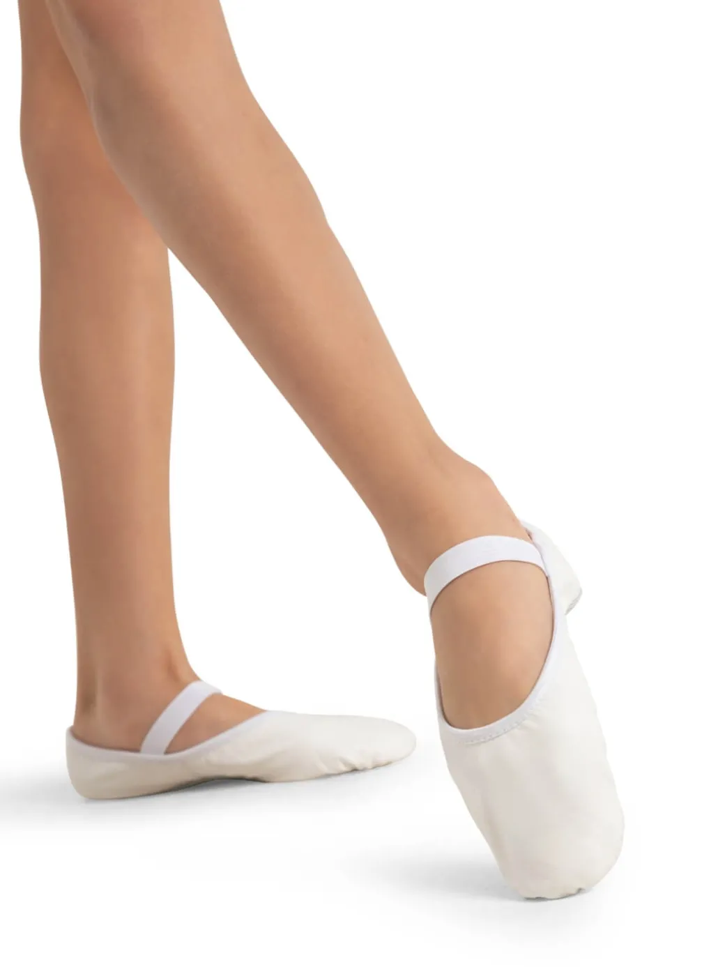 Luna Full Sole Ballet Shoe in White Child