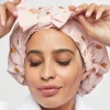 Luxury Shower Cap Blush Dot